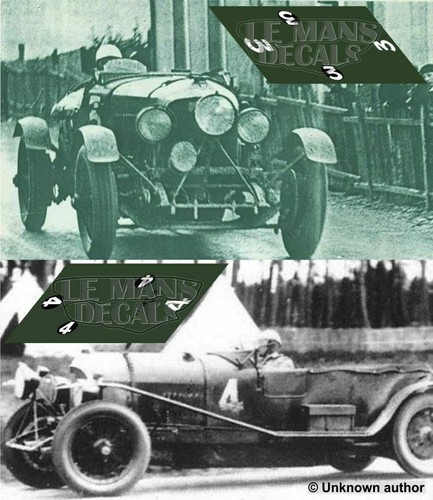 Décalques bentley 2 litre - bentley, 4