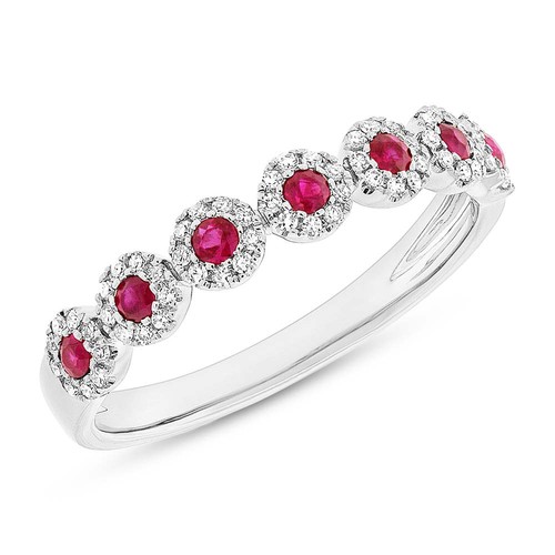14k blanc rubis - 14k,