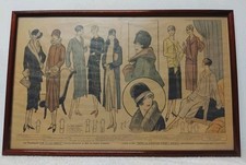 Cadre - Papier Journal " La Mode Française " Le Tourniquet Année 60 (Réf: Hang)