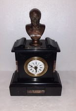 TRES RARE REVEIL NAPOLEON III. ENTOURAGE MARBRE  + BUSTE EN REGULE A IDENTIFIER