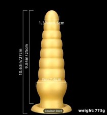 Sextoy Big Plug Anal Doré
