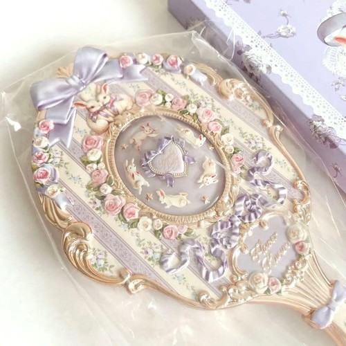 Miroir main ruban fleurs - miroir,