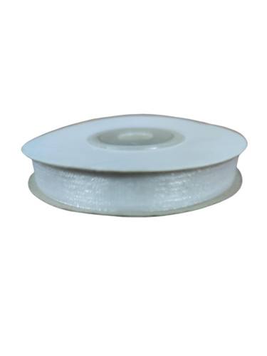 Ruban organza blanc 10mm - organza,