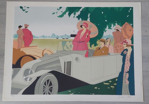 Lithographie nina rose art - lithographie,