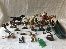 Figurines Cherilea swoppets et autres: Lot Indiens, à restaurer, compléter.