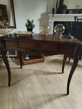 Petite table bureau Louis XV en chêne massif 