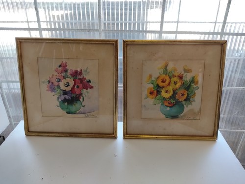 Aquarelles bouquet fleurs - aquarelles,