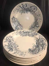 LUNÉVILLE K&G RARE 6 ASSIETTES PLATES DÉCOR CHASSE LOT 1