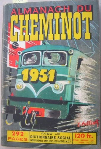Ancien almanach cheminot - ancien, du
