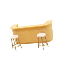 tabourets bar pour maison poupée à l'échelle 1:12,