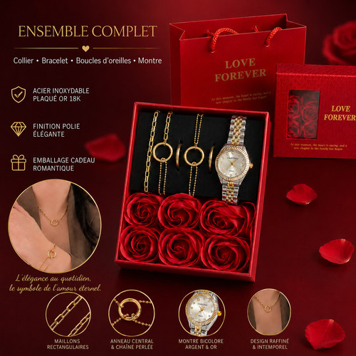 Coffret bijoux inox plaque - bijoux,