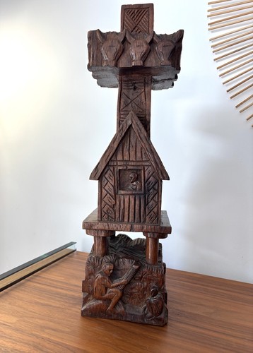 Sculpture bois ancienne - en,