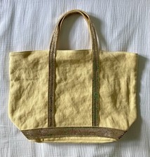 Cabas M jaune sable lin Vanessa Bruno