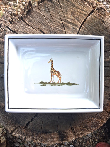 Plat rectangulaire faïence - en,