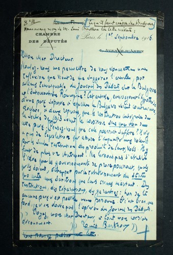 Lettre autographe signée - autographe,