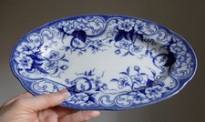 Plat Service Flora Faïence LM & Cie Creil & Montereau XIX e