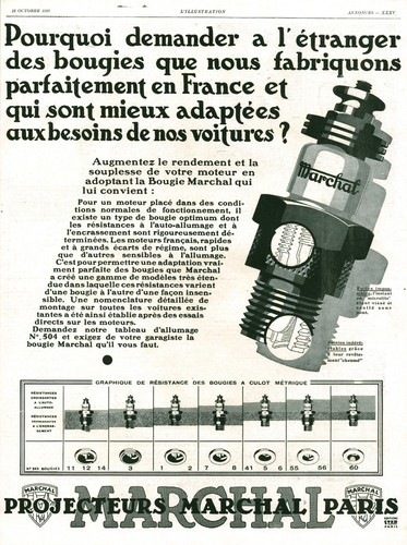 Ancienne bougie marchal - ancienne,