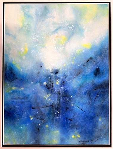 Gouache abstraite b - gouache,