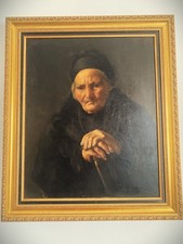 Portrait ancien huile sur