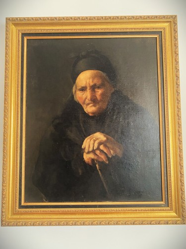 Portrait ancien huile sur