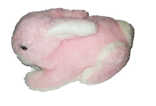 Ancienne peluche lapin - peluche, blanc