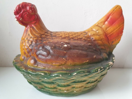 Tirelire ancienne poule - tirelire,