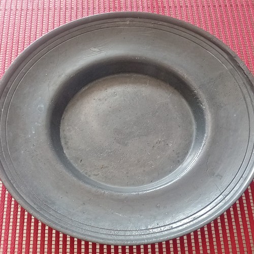 Plat rond étain pour - rond, en
