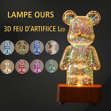 Veilleuse LED Ours 3D Firework