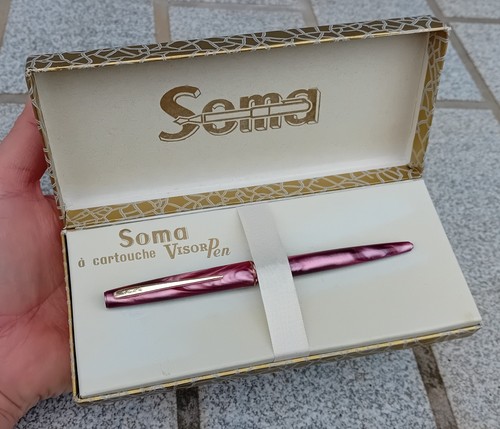 Stylo bille soma - nacré, rose
