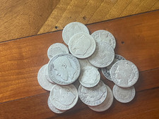 1  LOT DE PIECES EN ARGENT A