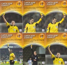 LOT DE 6 VIGNETTES JEU PANINI DERBY TOTAL  FOOTBALL 2004 / 2005