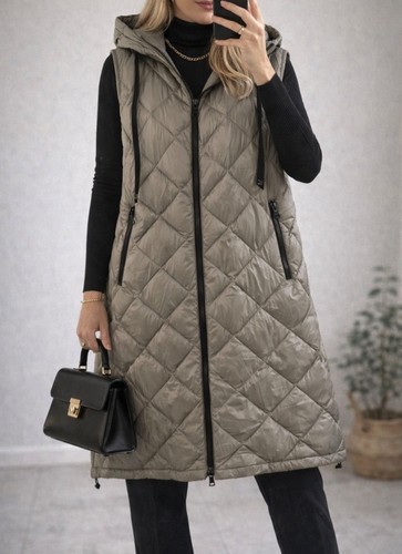 Gilet long sans - , manches