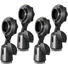  4 Pcs Pince Micro Pied De Bureau Clip Microphone Universel Clips