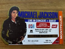 Billet ticket de concert