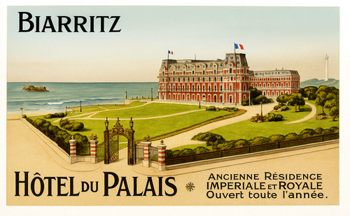 Affiche poster biarritz - ,