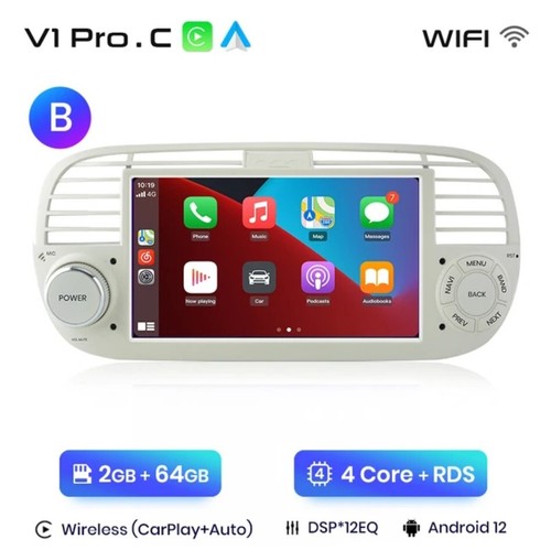 Radio pour fiat 500 - 500, 7"