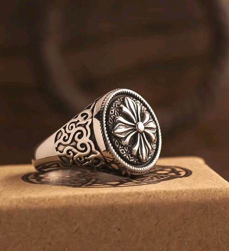 Bague homme fleur - bague,