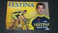 CPA CARTE CYCLISME CICLISMO TOUR FRANCE FESTINA CYCLING 2001 JAIME HERNANDEZ