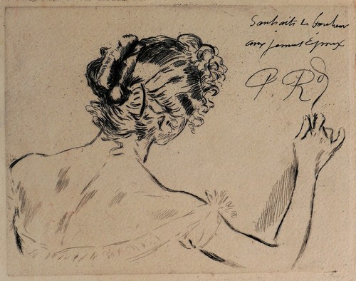Paul renouard gravure dessin - renouard,