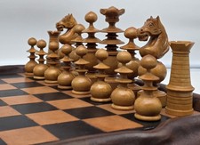 Magnifique jeu d’échecs regence xxl  chess set 110mm echiquier rare 19th 