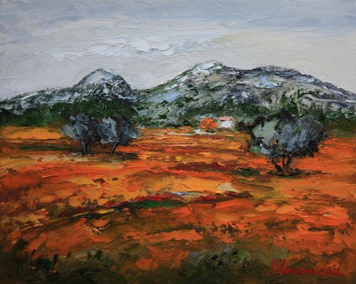 Huile sur toile provence - huile,