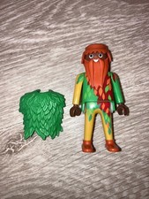 Playmobil 3897 Sorcier Troll Arbre Mysterieux Vintage Cape Feuillage N2 Medieval