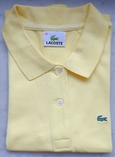POLO BY LACOSTE *SANS MANCHES*SLIM FIT EN MINI PIQUÉ STRETCH UNI*JAUNE POUSSIN 