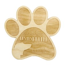 Teckel à poil ras sous-verre