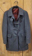 Manteau femme Grigiombra gris chiné taille 38 élégant chaud doublé vintage chic