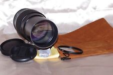 SUPERBE objectif VOIGTLANDER 200mm 3,5 bouchon, filtre, pare-soleil, housse EXC