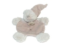 Doudou plat ours gris beige