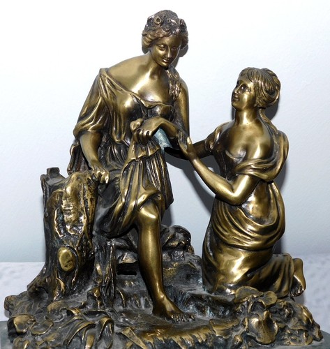 Ancienne sculpture bronze - sculpture,