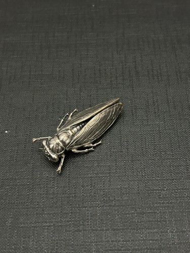 Broche ancienne cigale - broche,