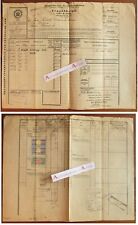 ● Lettre voiture 1906 Frachtbrief Verreries Portieux Charmes Vosges chemins fer